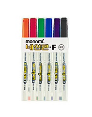 [모나미] 네임펜F 6색 중간글씨용