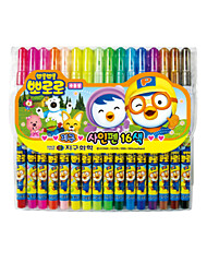 [지구화학] 뽀로로 싸인펜 16색 (무독성수용성)