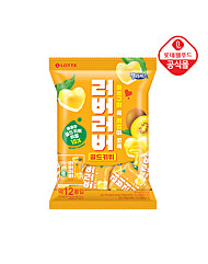 [롯데] 젤리셔스 러버러버 골드키위 204g 미니벌크