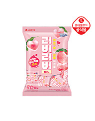 [롯데] 젤리셔스 러버러버 백도 204g 미니벌크