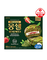 [롯데] 프리미엄 몽쉘 말차&딸기 432g