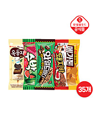 [롯데] 베스트 아이스크림 스틱 바 대용량 35개 세트 (옥동자/돼지바/메가톤 외)