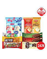 [롯데] 베스트 신상 아이스크림 혼합 10종 24개 세트(돼지/메가톤/옥동자 외)