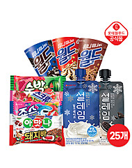 [롯데] 더위를 식혀줘 25개 세트 (콘 6 + 설레임 4 + 바 15)