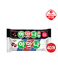 [롯데] 아맛나바 70ml 2종 40개 세트(아맛나 20+통팥 20)