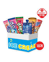 [롯데] 더위를 식혀줘 18개 세트 구구콘/월드콘/설레임 외 (콘 8 + 설레임4 +바6)