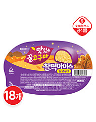 [롯데] 찰떡아이스 꿀고구마 90ml x 18개