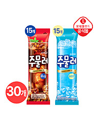 [롯데] 주물러 콜라+소다 반반세트 30개입 (130ml×30)