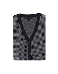 RNP 혼방 네이비 V넥 패턴오픈베스트 RP3-L02-2