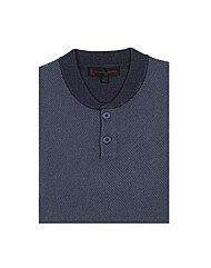 BNP 혼방 네이비 버튼넥 오픈베스트 RP3-L03-2