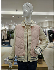 포커스 니트소매 오리털 봄점퍼FS5A3JP30075