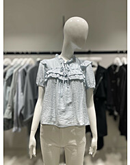 이프네 스퀘어프릴블라우스 DP4WBL50