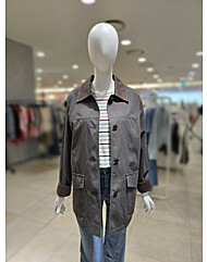 [올리브데올리브] 하프 배색 카라 코튼 코트YW5AM101