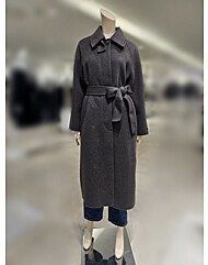 [올리브데올리브] 캐시미어 혼방 벨티드 롱 코트 YW5WH158