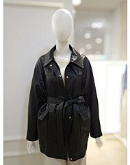 카라넥 벨티드 레더 자켓 YY6SJD07