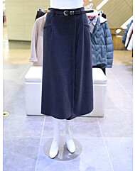 아르테 여성 절개포인트 벨트 롱 스커트 DRDPWS980