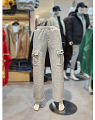 와이드 카고 기모 밴딩 바지 R228M3906I 15B7