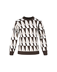 골피아 RM25W429 남성 라운드넥 지오매트릭 긴팔 니트 스웨터