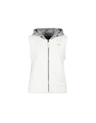 골피아 LB25W514W 여성 하이브리드 패딩 후드 방풍 니트 베스트 조끼