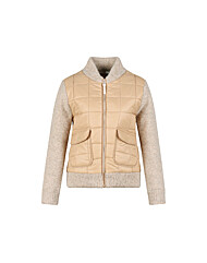 골피아 LB25W808W 여성 하이브리드 패딩 매치 방풍 니트 자켓