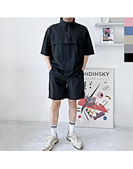 남자 아노락 반팔 반바지 세트