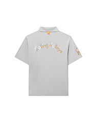 롤링롤라이 아르옌 윈드브레이커 카라티셔츠 베이지로고 Arjen Windbreaker Collar T-shirt Beige Logo