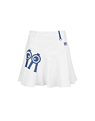 롤링롤라이 빅 로고 퍼포먼스 스커트 화이트 Roll Roll Big Logo Performance Skirt White