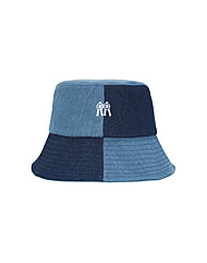 롤링롤라이 버킷햇 하프데님 화이트로고 Bucket Hat Half Denim White Logo