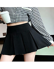 속바지 내장 플리츠 스커트 여성 미니 키작녀 주름 하객룩