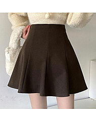 코듀로이 플리츠 스커트