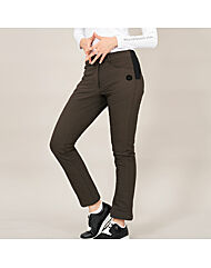 오베르마스 여성 골프 기모 부츠컷 팬츠 방풍 보온 스트레치