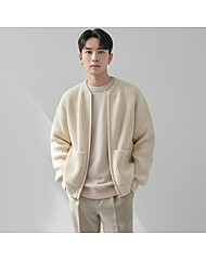 집업 남성 니트 가디건 루즈핏 남자 아우터
