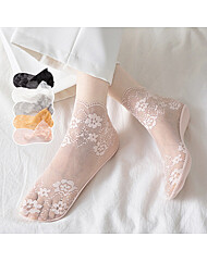 얇은 봄여름 레이스 양말