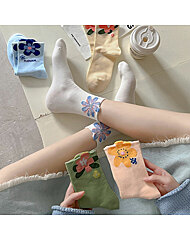 빅 플라워 꽃 중목양말 5color