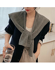 레이어드 가디건 무지 니트 어깨숄 10color