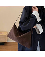 모던 스웨이드 숄더 크로스백