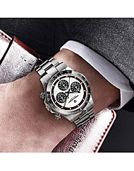 세이코 무브 남자 고급 크로노 세라믹 사파이어 글라스 손목시계