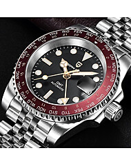 세이코무브 GMT 오토매틱 프리미엄 정장 캐주얼 남자 메탈 손목시계