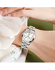 스테인리스 스틸 쿼츠 오토매틱 럭셔리 고급 메탈 여자 시계