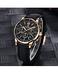 세이코무브 고급 크로노 소가죽 남자 손목시계