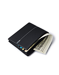 라인 포인트 남자 천연소가죽 반지갑