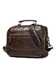 천연소가죽 남자 토트 크로스백