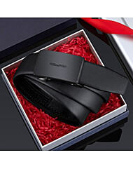 남자 천연소가죽 자동벨트 최대47인치 가능