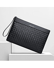 남자 천연소가죽 인트레치아토 클러치백 손가방