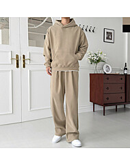 남자 겨울 코듀로이 골덴 풀오버 후드 핀턱 와이드 세트(양털안감)