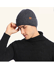 남성 안감기모 라벨 심플비니