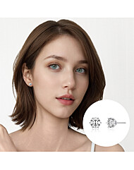 [TANDY] 탠디 실버925 모이사나이트 1캐럿 귀걸이 TDE308