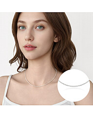 [TANDY] 탠디 실버925 여성용 마르게리타 눈꽃컷팅체인 목걸이 네크리스 TDN615