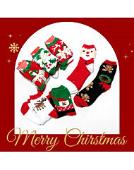 크리스마스 산타양말 6켤레 (선물셋트 포장)