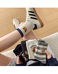 [5켤레] 큐티곰돌이 순면 중목 양말세트